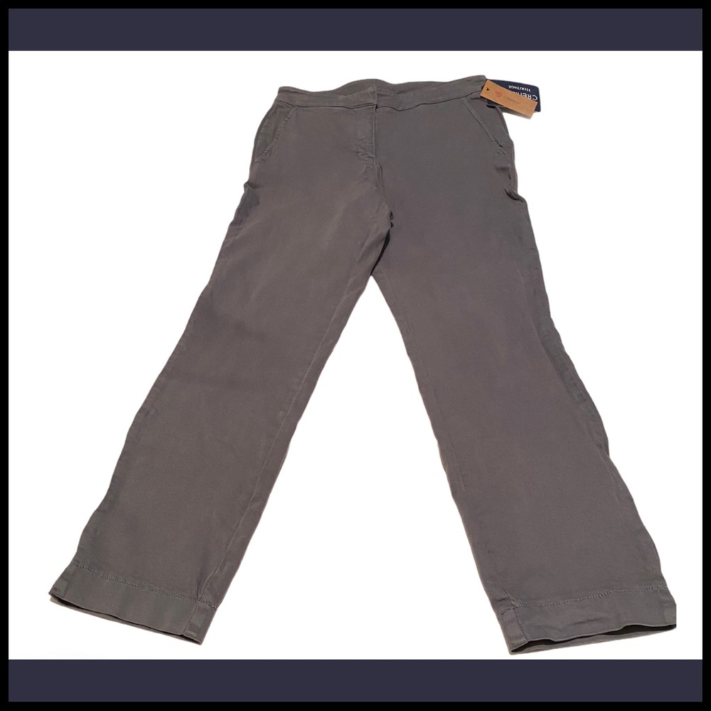 NWT CREMIEUX ASHTON GRAY FLAT FRONT CHINOS Sz  4 - Picture 2 of 8